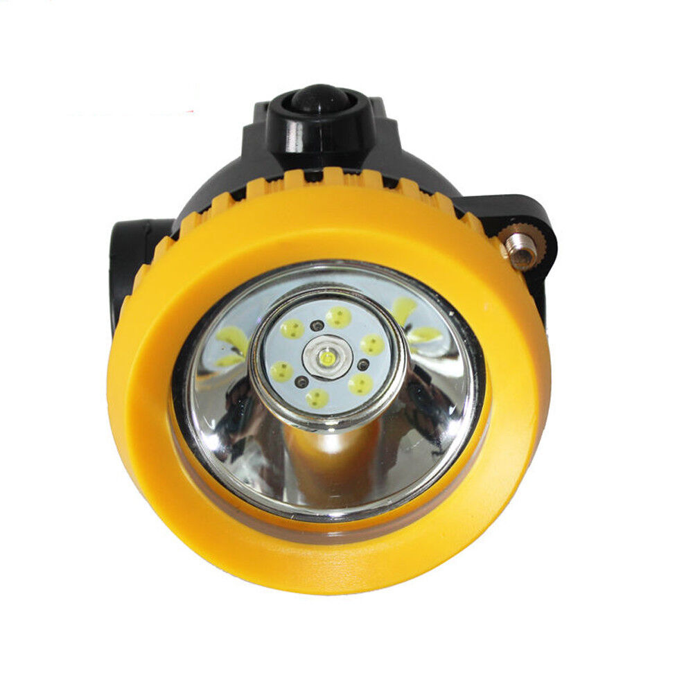 Miner Lamp Light 1w 3500lx Head Power Cordless Torch Led Helmet Safety