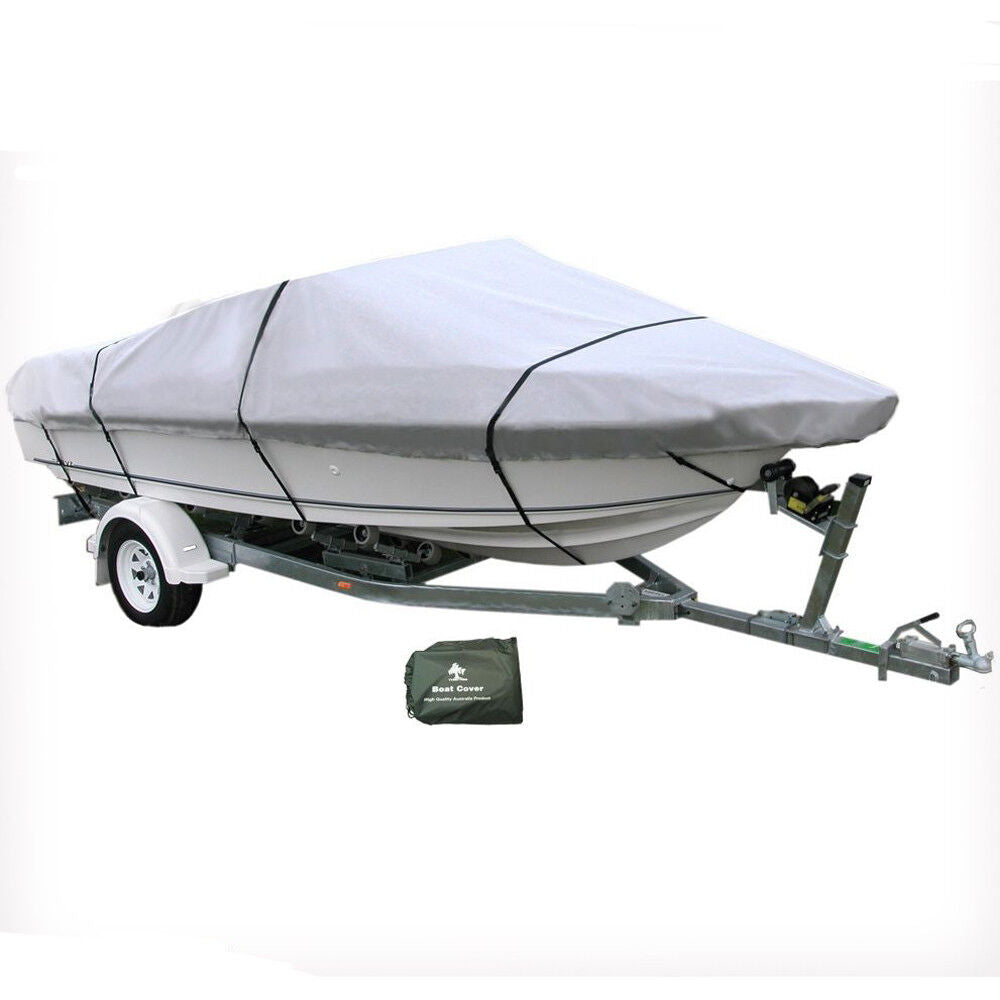 20-22 Ft Trailerable Marine Boat Cover 6.1-6.7m Rain Sun UV Half Cabin Hd