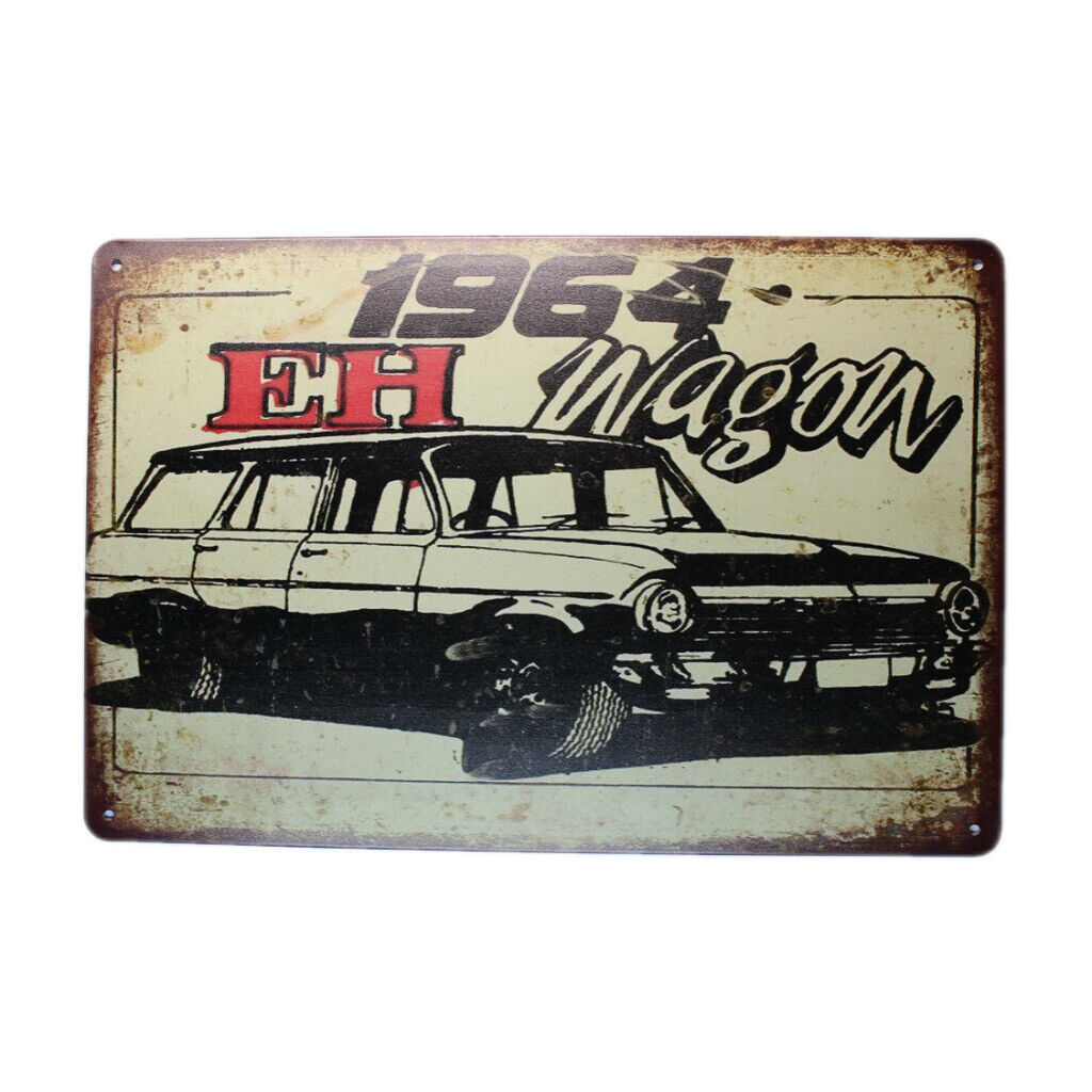 Tin Sign 1964 Eh Mwagon Sprint Drink Bar Whisky Rustic Look