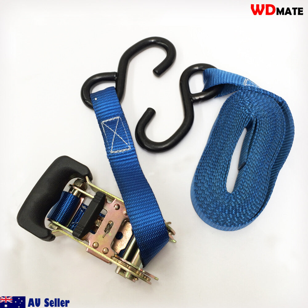 4x Winch Webbing Strap 4.5m X25mm Snap Hook 2000kg Boat Trailer