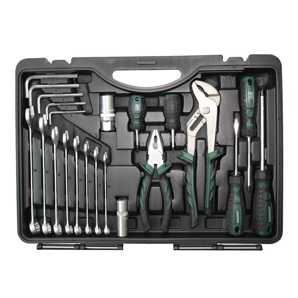 82pc Socket Set 1/4″ 1/2″ Dr. Deluxe Hammer Adaptor Bit Ratchet Spinner Handle
