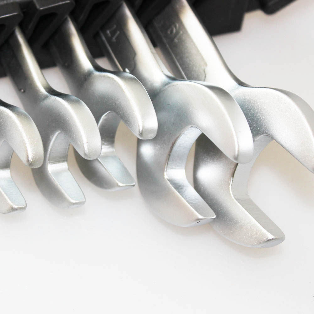 Comb Wrench Spanner Ratchet 7pc 8-19mm Chrome Hd Crv Din Pro Auto Tool 20003041