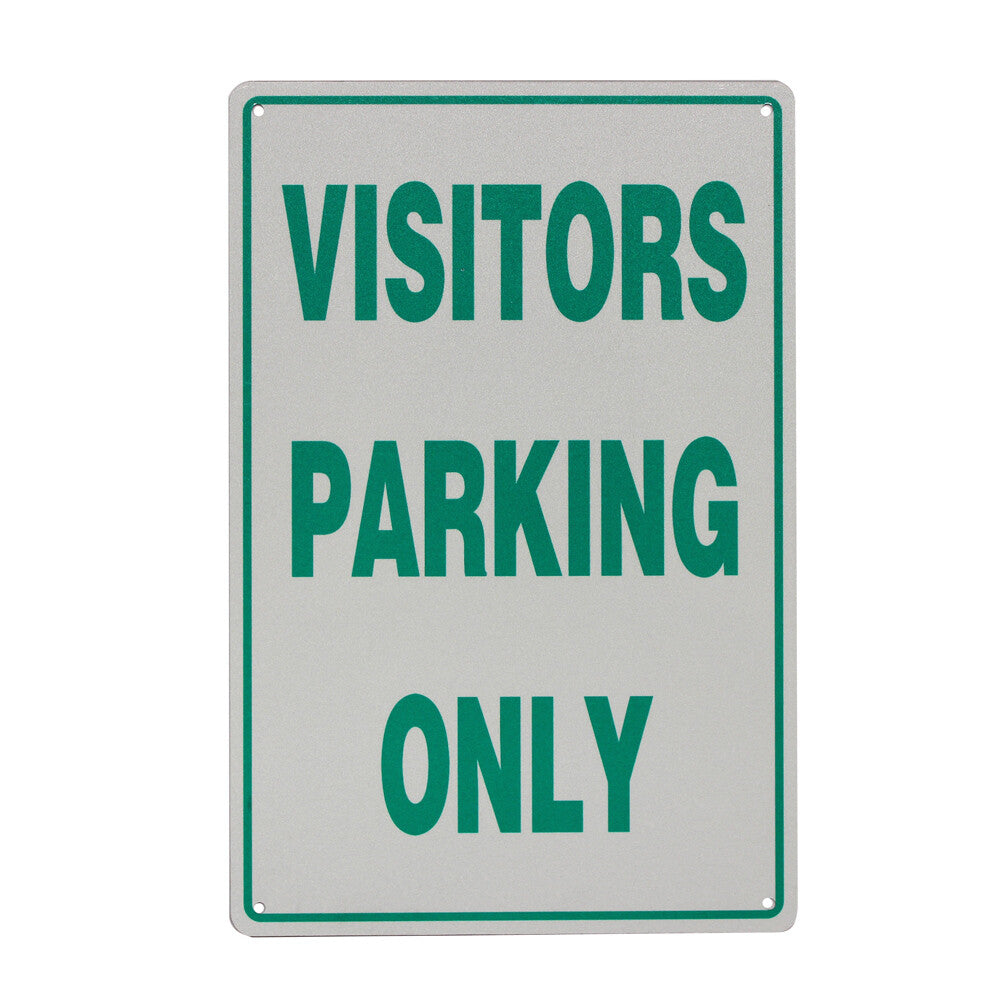 Warning Notice Visitors Car Parking Only 200x300mm Metal Guest Park Traffic Sign