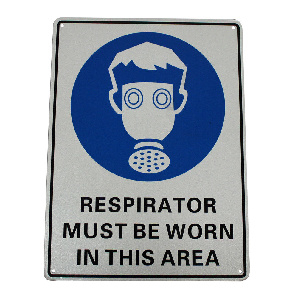 Warning Respirator Must Be Worn In This Area Sign 300*200mm Metal Security