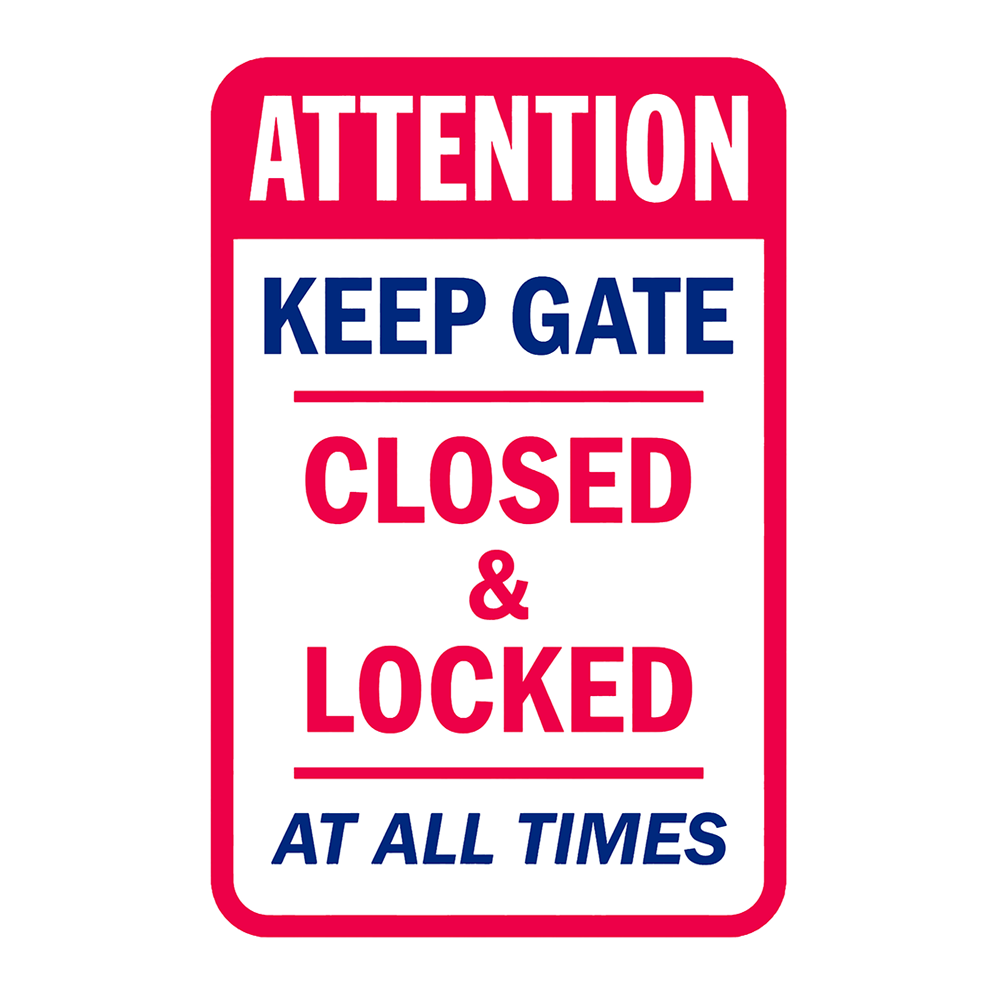 Attention Gate Closed All Time Rustic Metal Sign Vintage Tin Shed Garage Bar