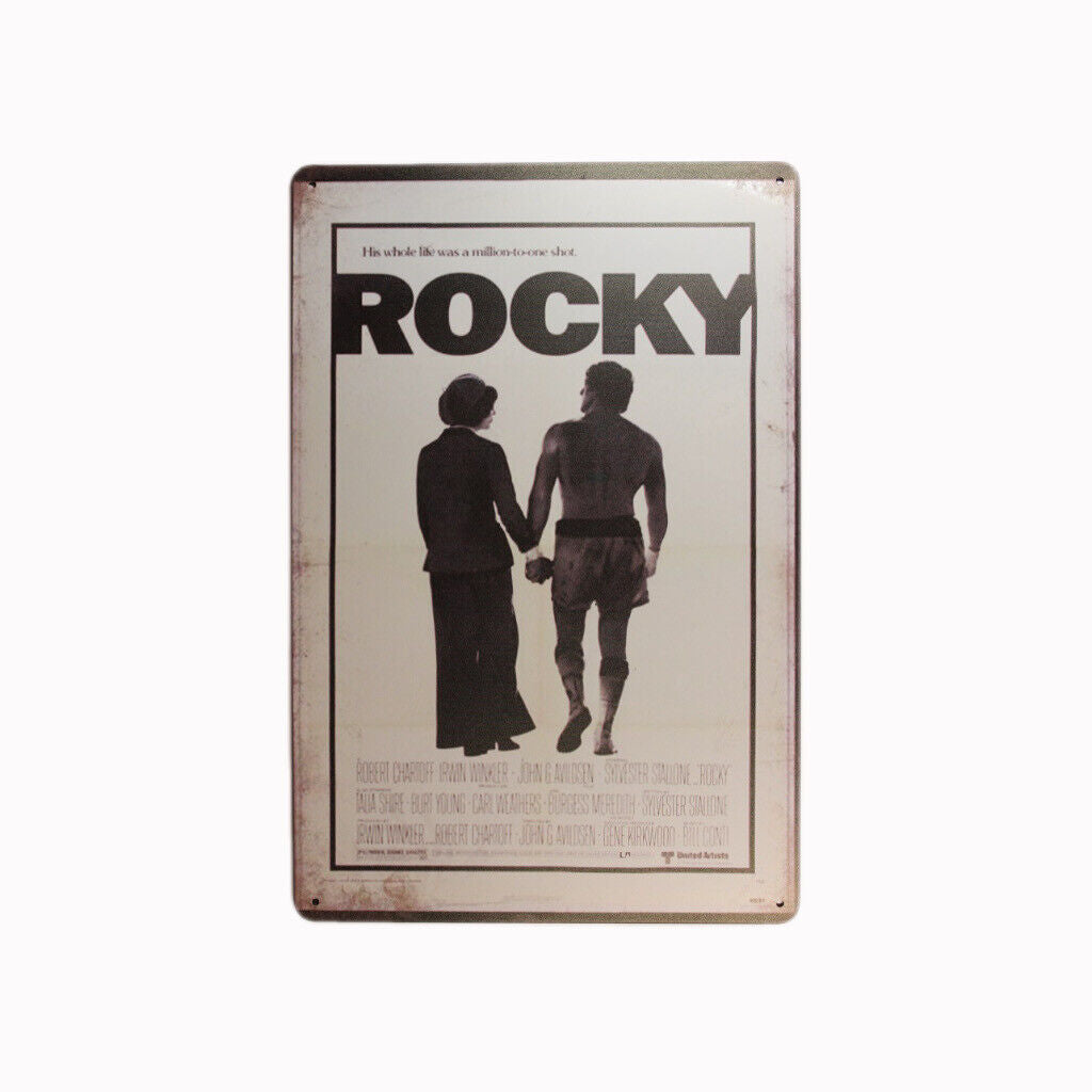Tin Sign Rocky Sprint Drink Bar Whisky Rustic Look