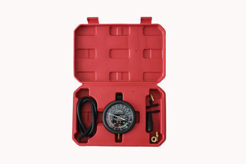 Carburetor Pressure Tester Oil Vacuum Valve Fuel Pump Gauge 3-1/2″ Car Garage