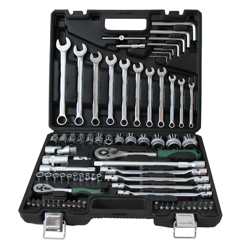 77pc 1/4″ 1/2″ Dr Comb Socket 1-32mm Bit Bar Joint Ratchet Wrench Hand 20003048