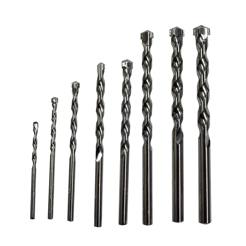 8pcs Masonry Drill Bit Set 3-10mm Carbide Tip Brick Wall Concrete