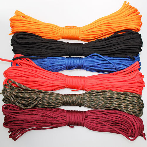5x 31m Paracord Parachute Cord 7core Rope Camping Nylon Survivallanyard