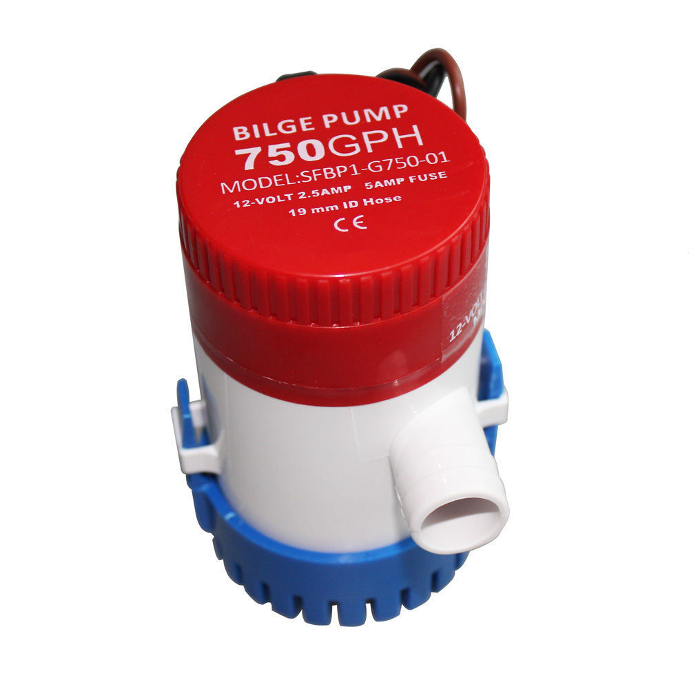 750gph 12v 2.5a Bilge Water Pump Submersible Boat Caravan Marine Yacht