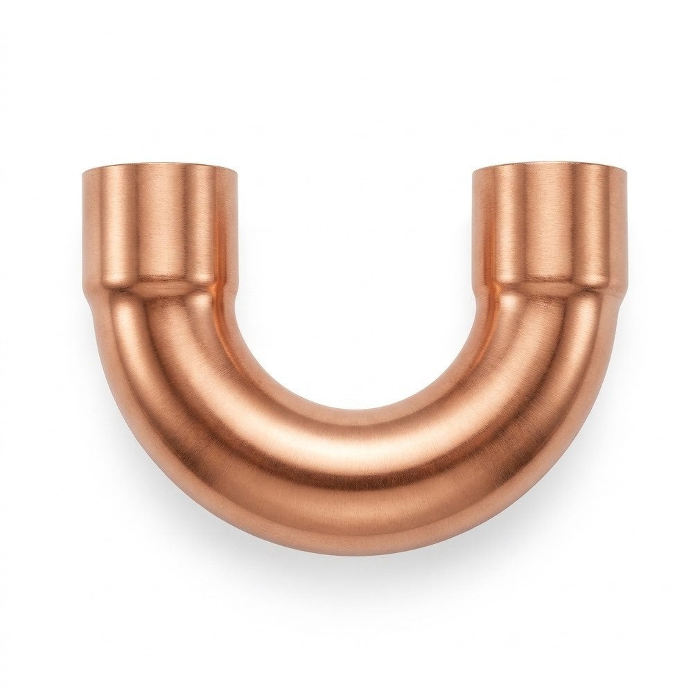 2* Copper Return Bend Fitting 1-1/8″ * 3″ Pipe Tube 180° U-bend Adapter