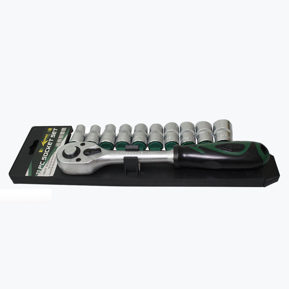 Comb Socket Set 11pc 1/2 Dr. Ratchet Wrench Hand 8-18mm Pro Auto Tool 20003035