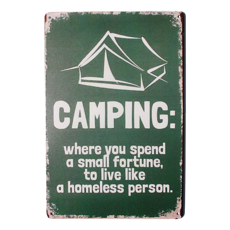 Tin Sign 200x300mm Metal Where You Speed Small Futhure To Live Like Homeless