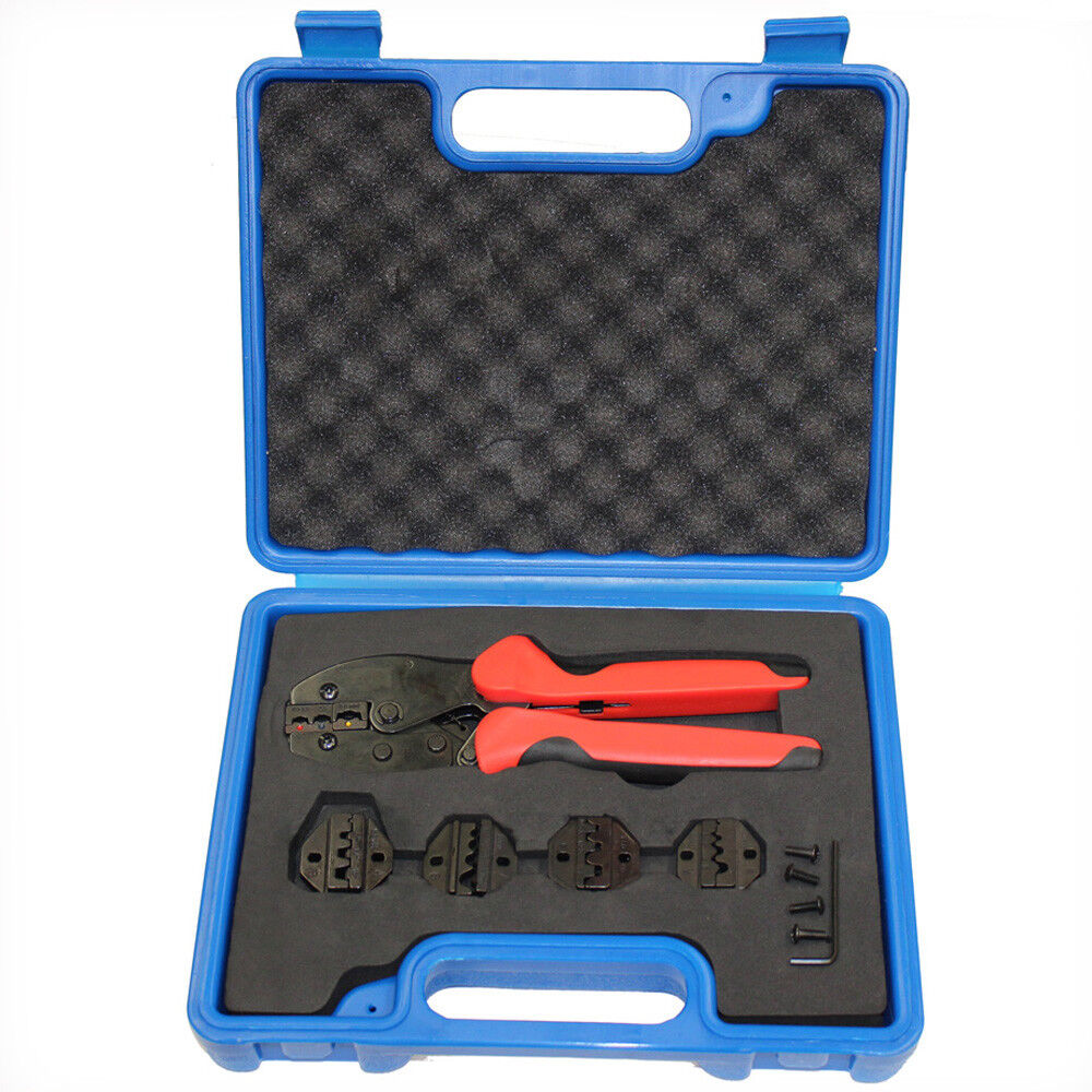 5 Die Pro Crimping Tool Wire Ratchet Crimper Bootlace Barrel N-insulate