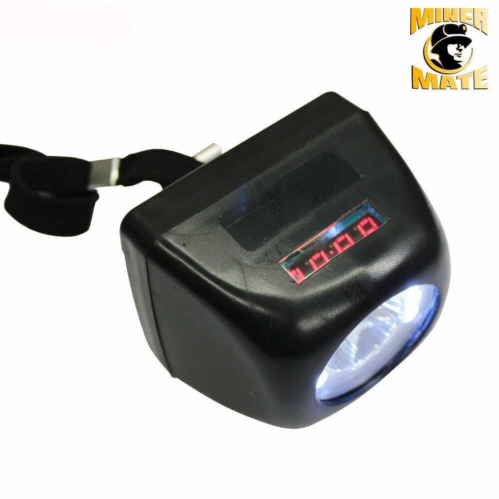 4500lm 1w Miner Lamp Digital Light Led Display Helmet Cap Lamp Cordless Long-lif