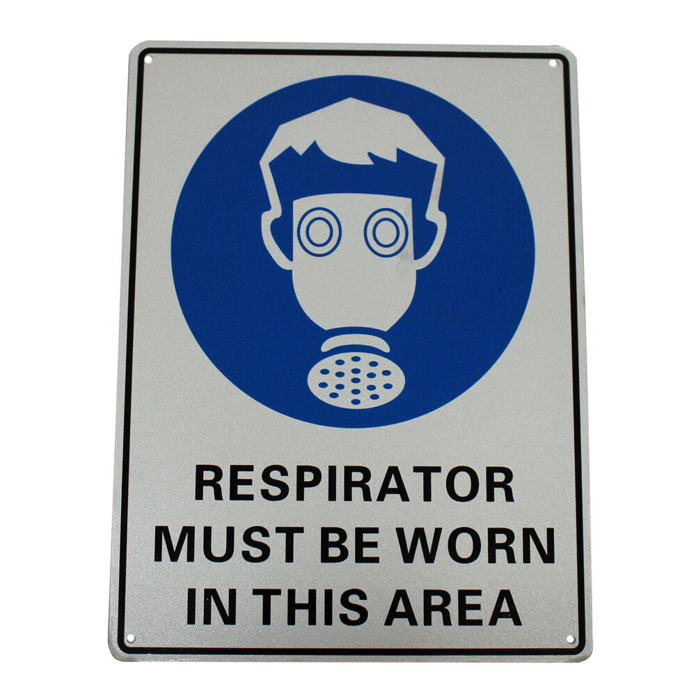 Warning Respirator Must Be Worn In This Area Sign 300*200mm Metal Security