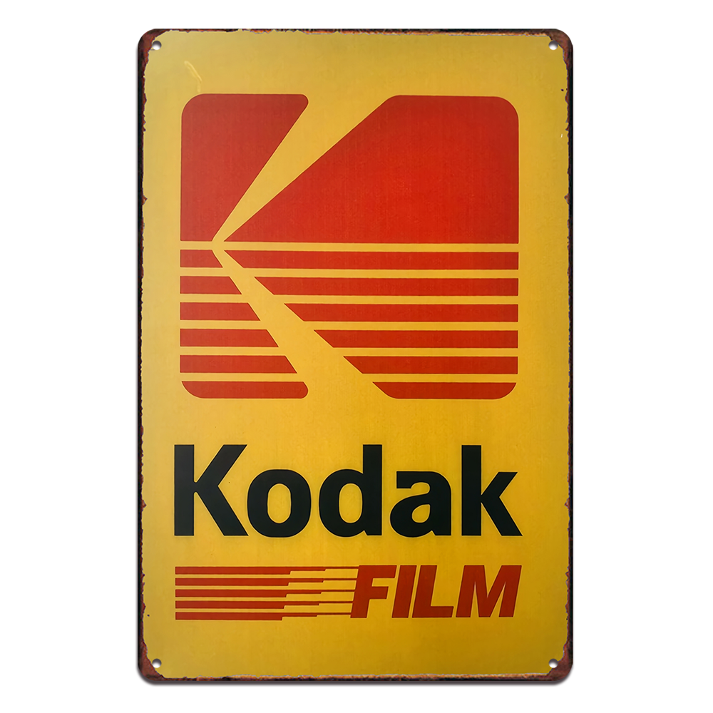 Kodak Film Tin Metal Sign Rustic Look Vintage Man Cave