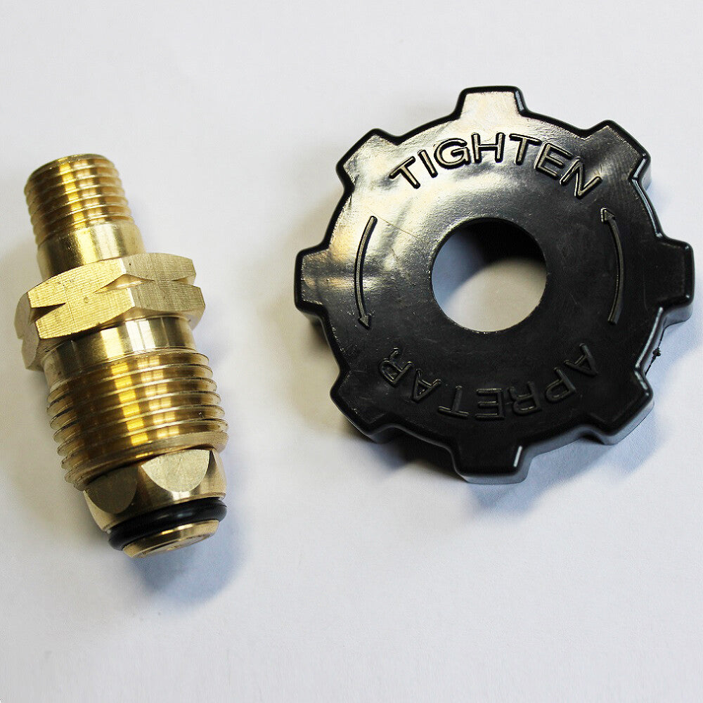 Tighten Adaptors Gas Bottle BBQ Companion Adaptor Pol Cylinder To 1/4″ Bsp