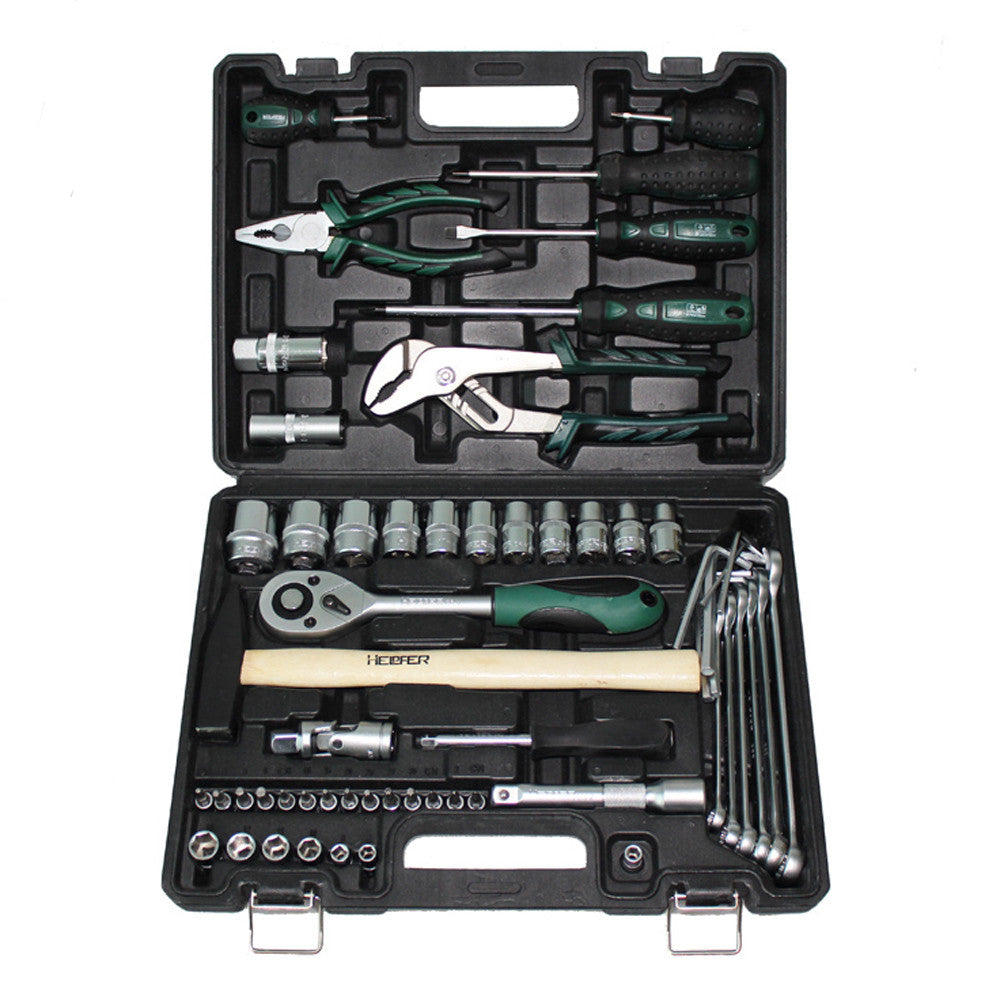 58pc Comb Socket Set 1/4″ 1/2″ Bit Bar Plier Ratchet Joint Plug Handle 20003029