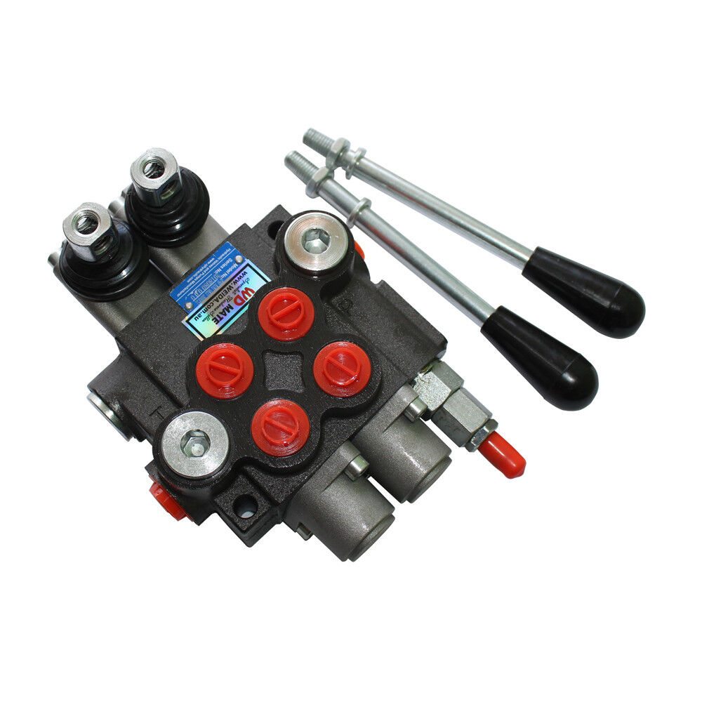 2 Spool Hydraulic Directional Control Valve Monoblock P40 3600psi 11gpm Ptn Ab