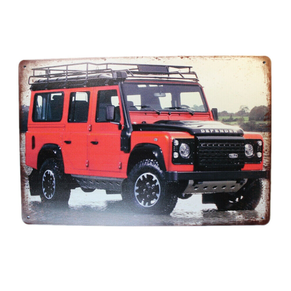 Tin Sign Truck Red Sprint Drink Bar Whisky Rustic Look