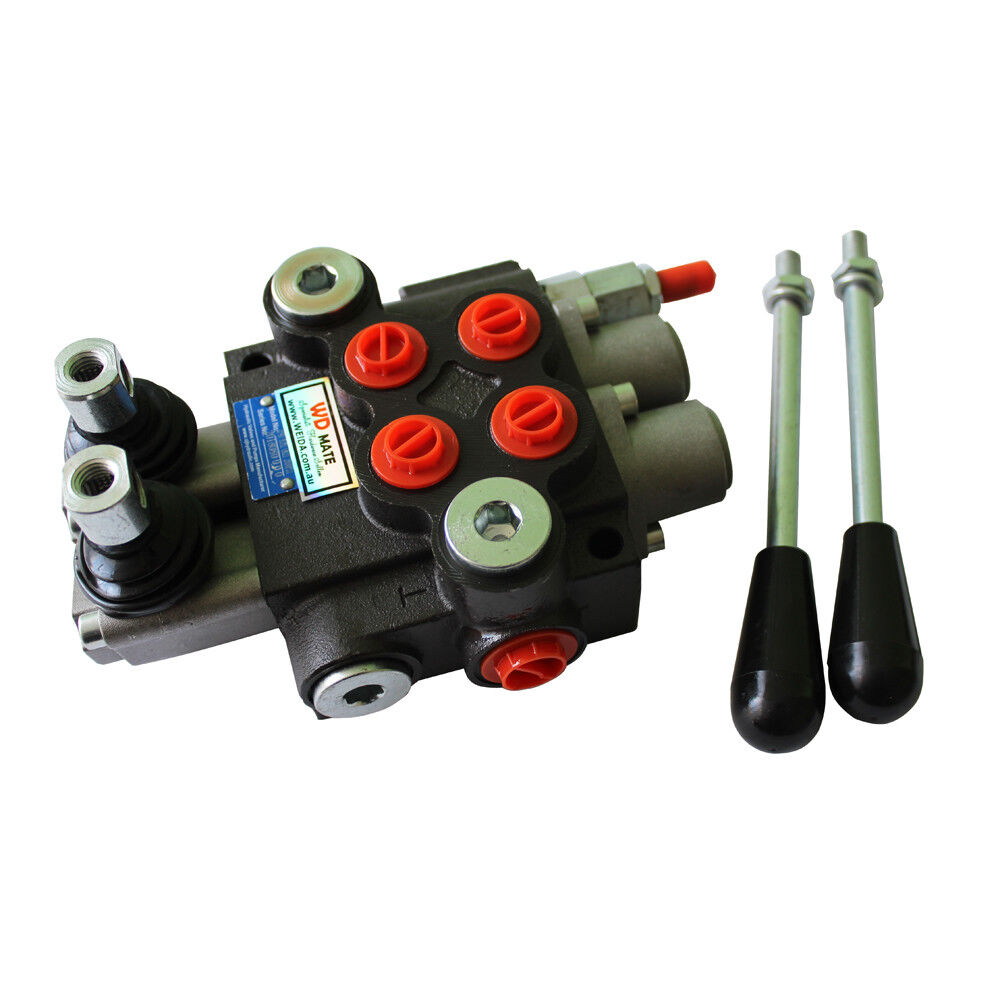 2 Spool Hydraulic Directional Control Valve Monoblock P40 3600psi 11gpm Ptn Ab