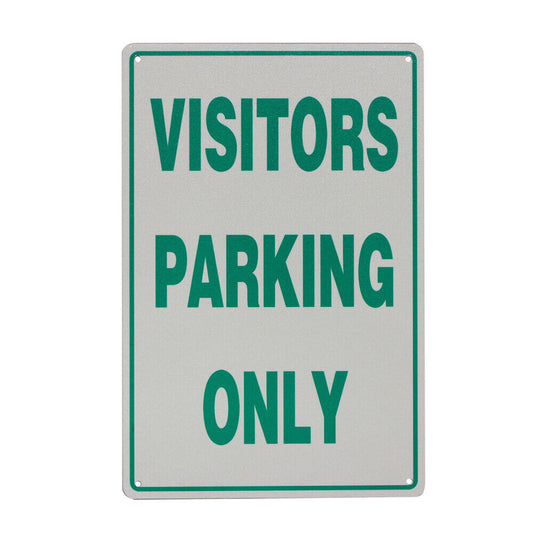 Warning Notice Visitors Car Parking Only 200x300mm Metal Guest Park Traffic Sign