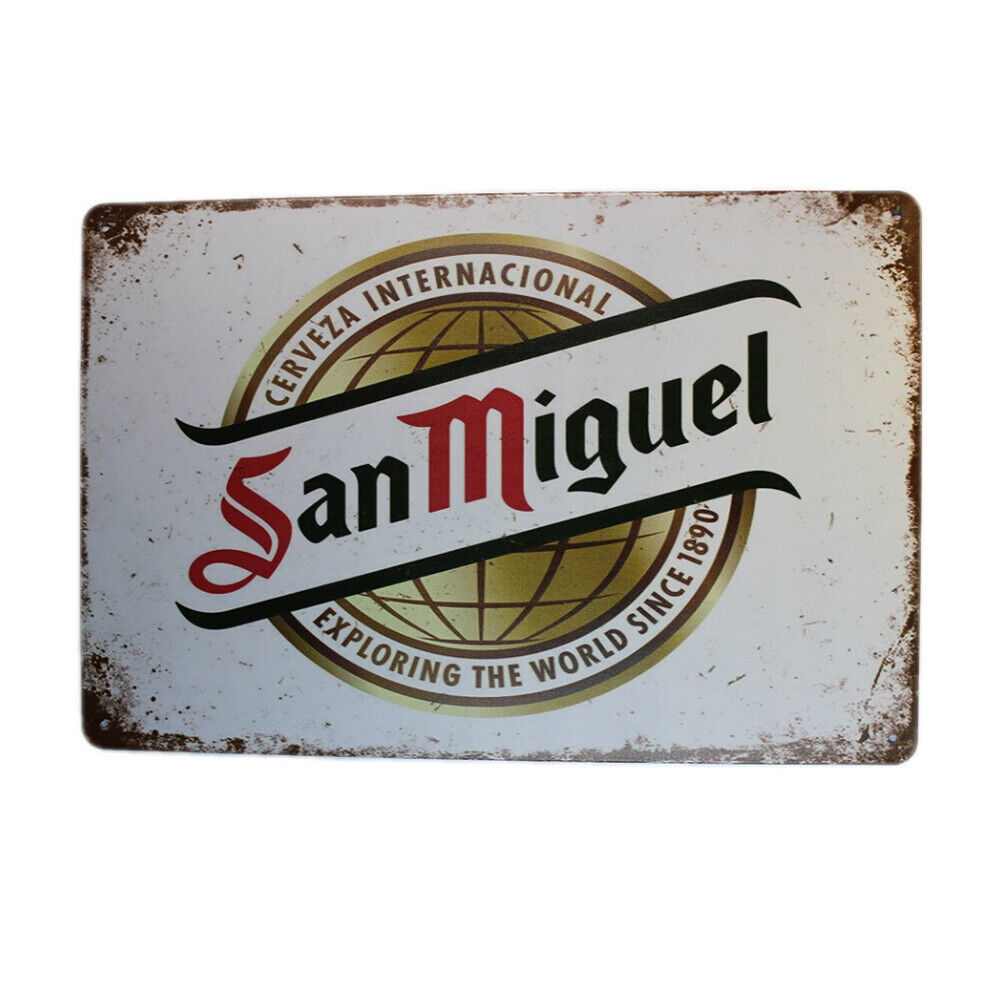 Tin Sign San Miguel Sprint Drink Bar Whisky Rustic Look