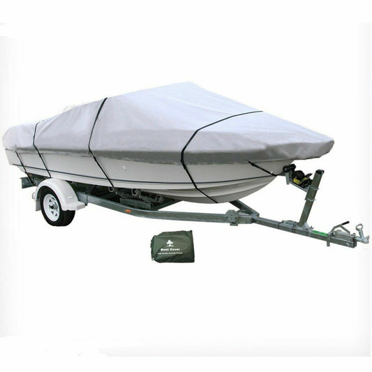 20-22 Ft Trailerable Marine Boat Cover 6.1-6.7m Rain Sun UV Half Cabin Hd