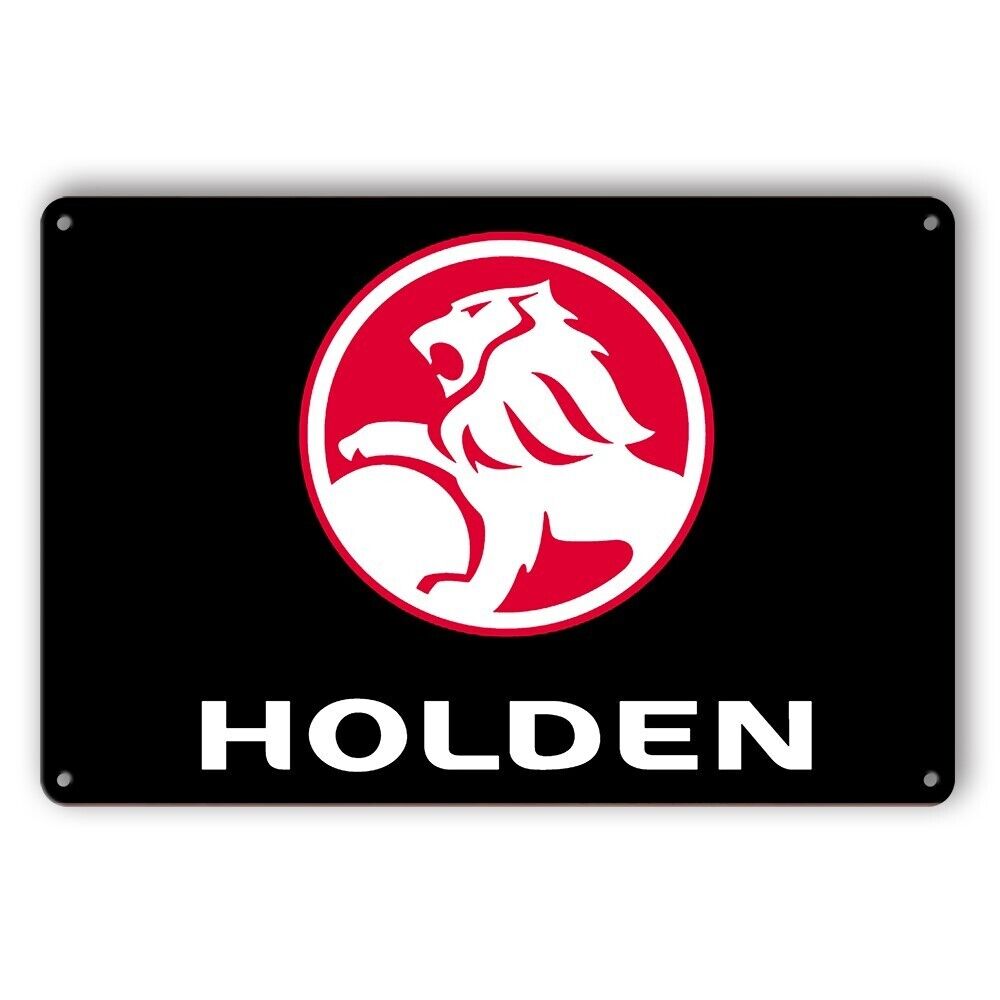Tin Sign Holden Red Black Car Vintage Retro Rustic Look Decorative Wall Art
