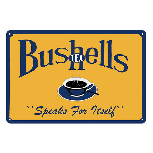 Bushells Tea Coffee Rustic Metal Sign Vintage Tin Shed Garage Bar