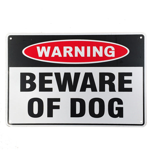 Warning Sign Beware Of Dog Metal Security Notice Home Farm Property 200x300mm