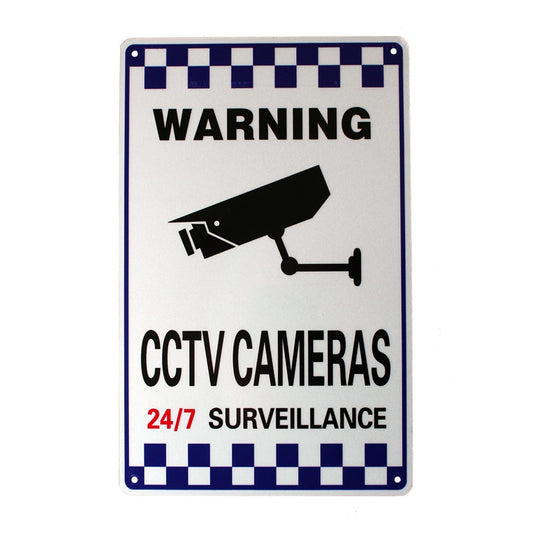 Warning Safety Sign 24h Camera Cctv 200x300mm Reflective Under Surveillance