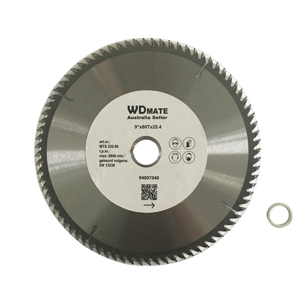 230mm 80t Tct Circular Saw Blade Cutting Disc 9″ 25.4/20 1.8mm Aluminum Plastic