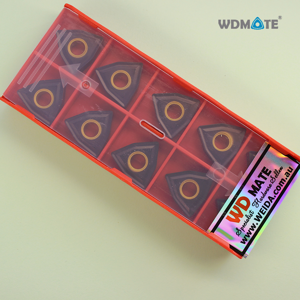 10pcs Wnmg080408-lf3018 CNC Carbide Tips Inserts Blade Cutterturnboring Bar Tool