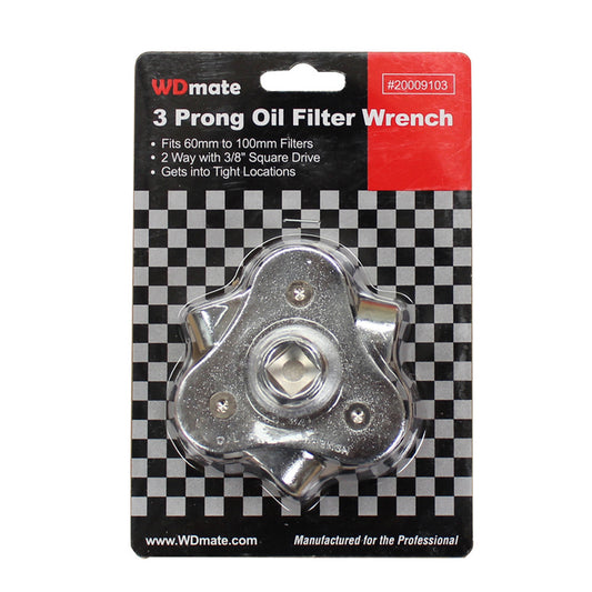 Oil Fuel Filter Wrench Removal 63-103mm 1/2″ Dr 3 Jaw 2way Dual Drive Car Garage