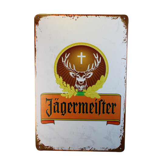 Tin Sign Jagermeilter Sprint Drink Bar Whisky Rustic Look