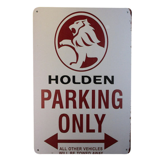 Tin Sign Holden Parking Only Sprint Drink Bar Whisky Rustic Look