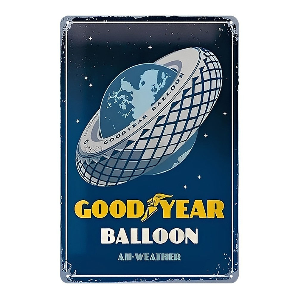 Good Year Balloon All-weather Tin Sign Vintage