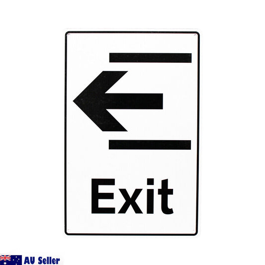 Warning Notice Exit Sign 200x300mm Office Place Metal Waterproof  Traffic