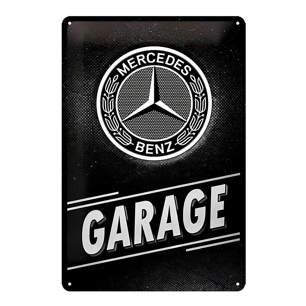 Mercedes Benz Garage Logo Nostalgic-art Tin Sign Vintage