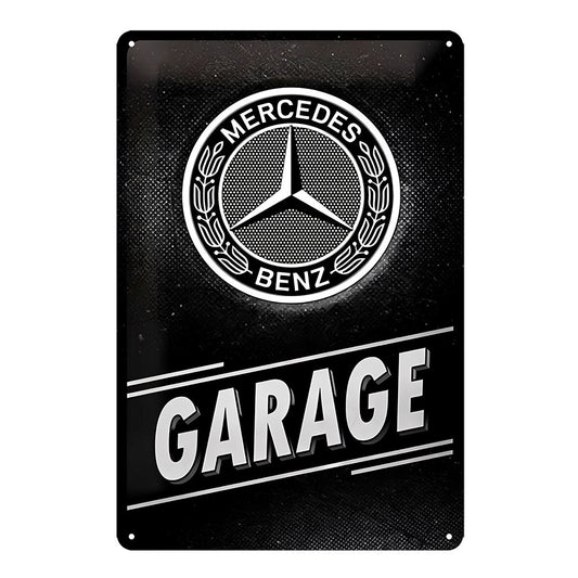 Mercedes Benz Garage Logo Nostalgic-art Tin Sign Vintage