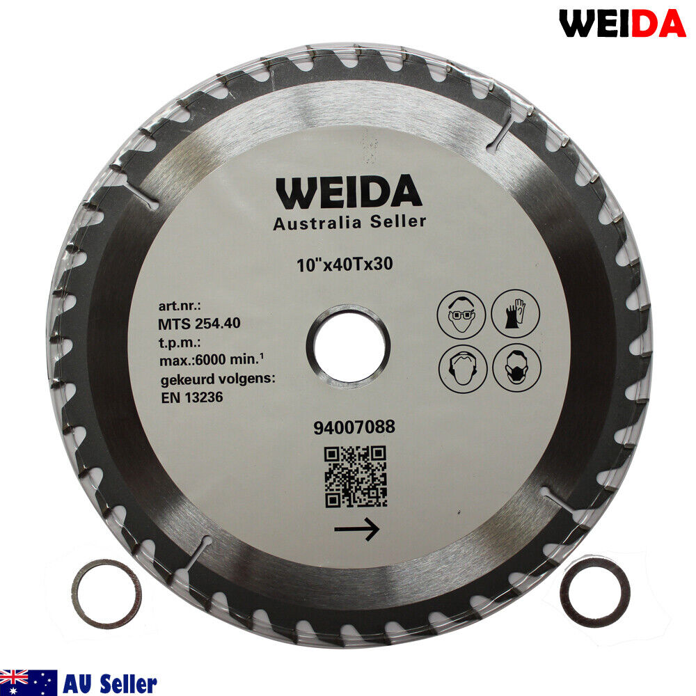 Circular Saw Blade 254mm 40t Wood Cutting 10''bore 30/25.4/22.2mm K 2.8mm