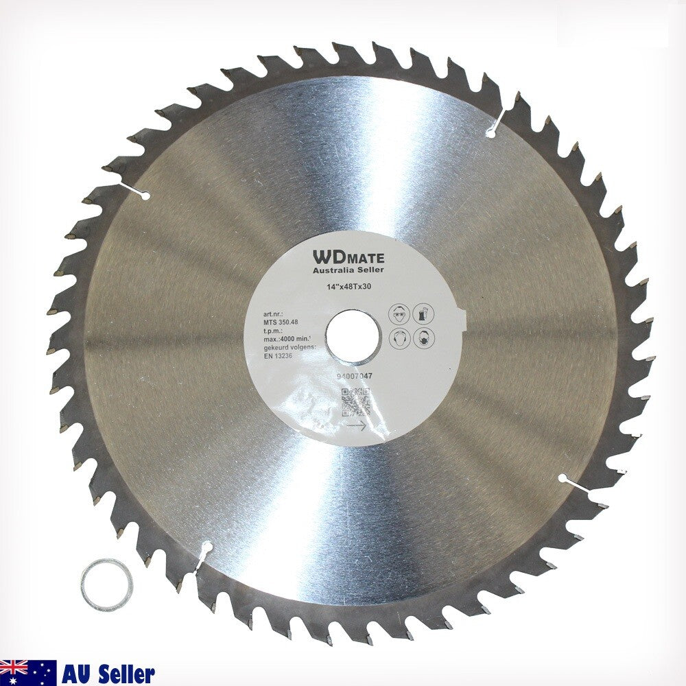 Tct Circular Saw Blade 14” Wood Cutting 350mm 48t 30mm Timer Atb