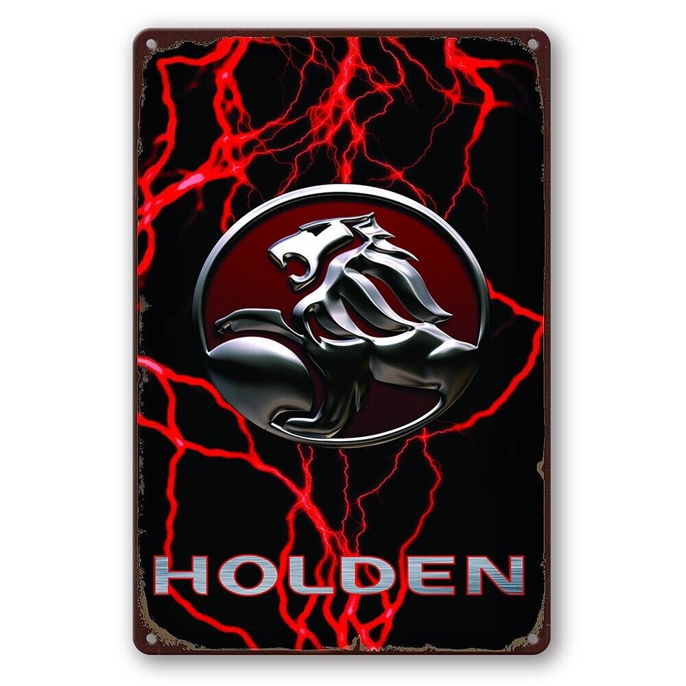 Tin Sign Holden Car Garage Auto Rustic Look Decorative Wall Art