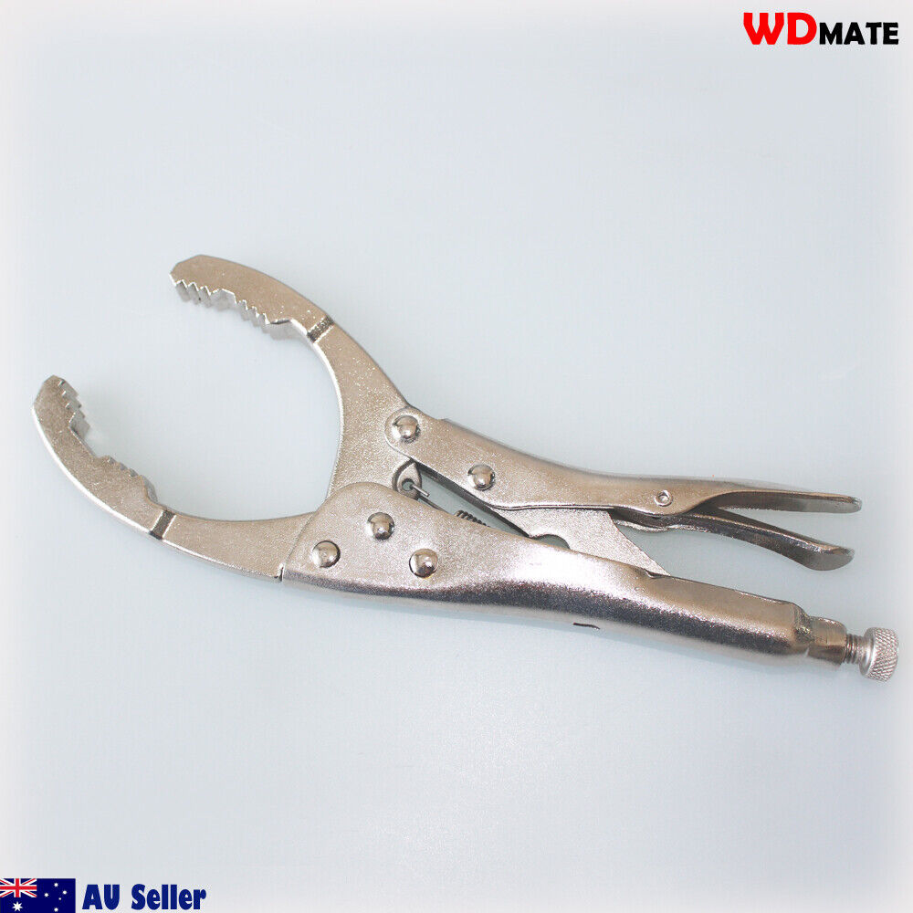 40-100mm 10″ Oil Filter Remover Plier Lockup Grid Wrench Crv Forged Garage Car