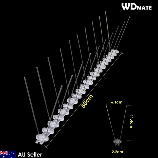 100x 50cm Bird Spike S304 Wire Spikes Eaves Pigeon Gull Starling Best 50m