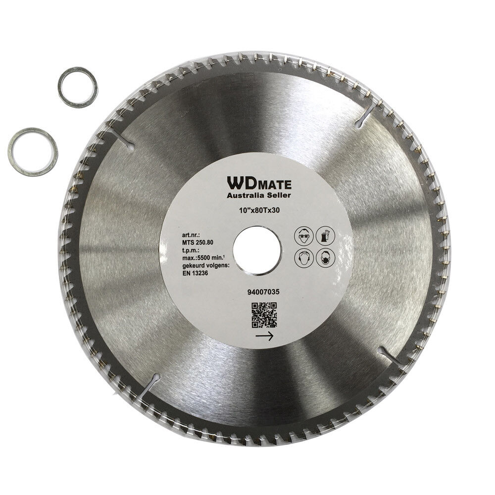 Circular Saw Blade Wood Cutting Disc 250mm 80t Tct Atb 1.8*30/25.4 Wheel