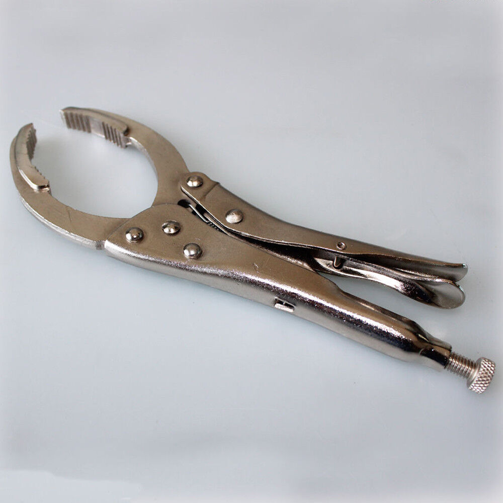 Oil Filter Wrench Remover Plier 40-100mm Grid 10″ Lock-up Forged Crv Car